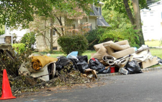 Bulk waste at curb