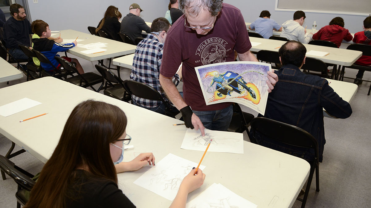 Bob Budiansky teaches comic art