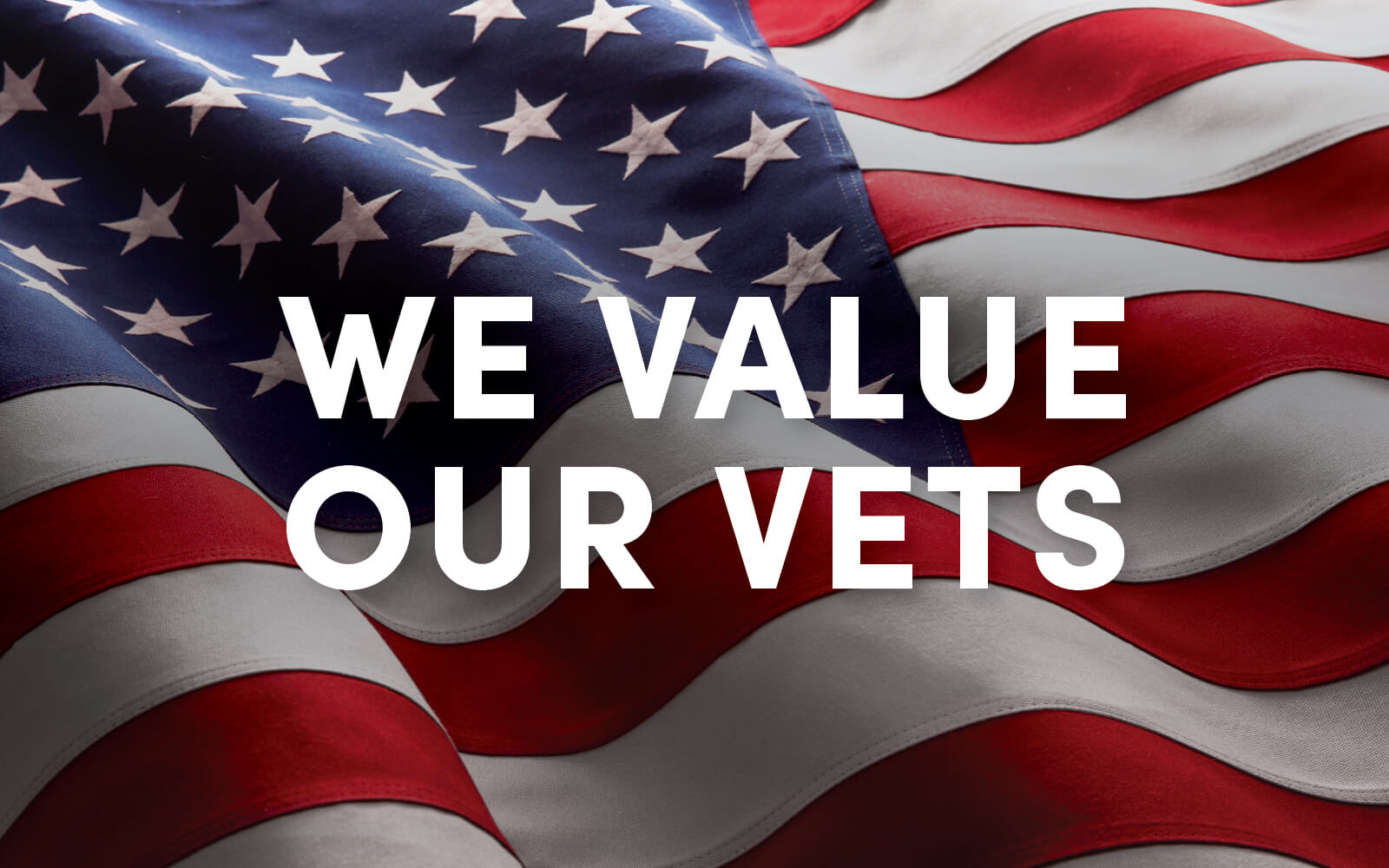 We Value Our Vets