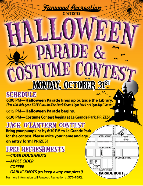 Halloween Parade & Costume Contest To Be Held In Fanwood Scotch