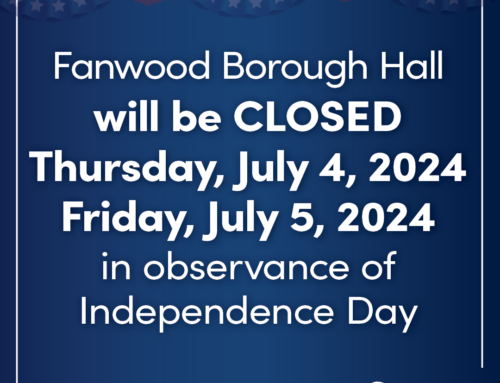 Borough Hall will be closed Thursday and Friday in observance of Independence Day