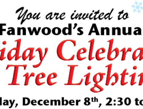 Annual Holiday Celebration & Tree Lighting December 8th