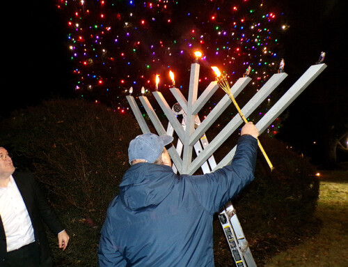 Fanwood Community Gathers for Lighting of Menorah