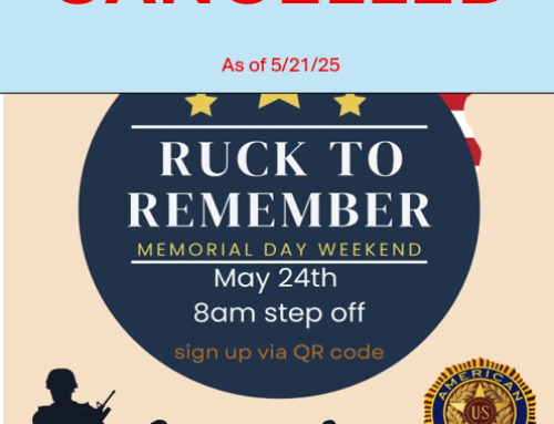 Memorial Day Ruck to Remember Cancelled