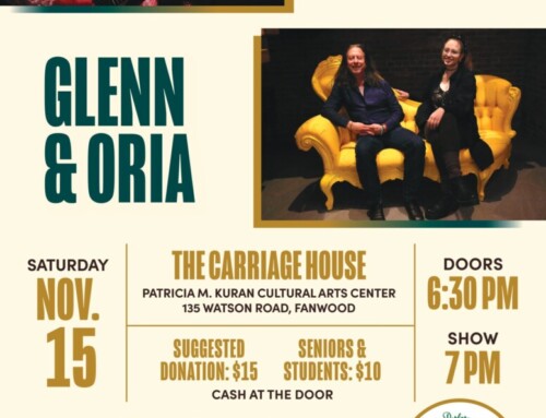 Meghan Cary, Glenn & Oria in concert November 15th at Fanwood’s Carriage House