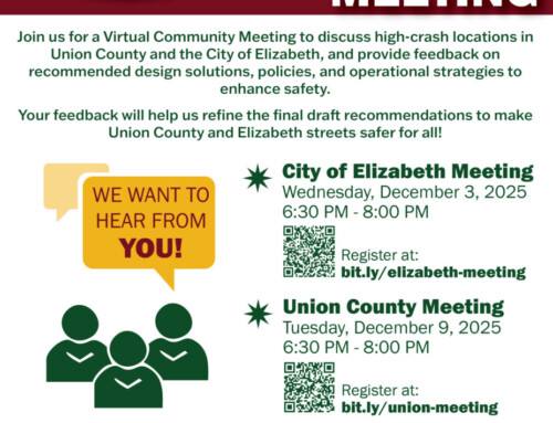 Union County Safe Streets for All Virtual Community Meetings 