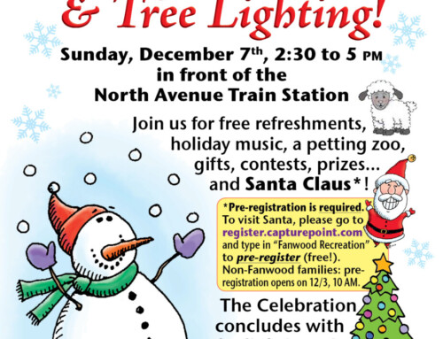 Annual Holiday Celebration & Tree Lighting Save the Date