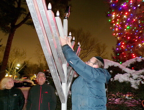 Fanwood Community Gathers for Lighting of Menorah