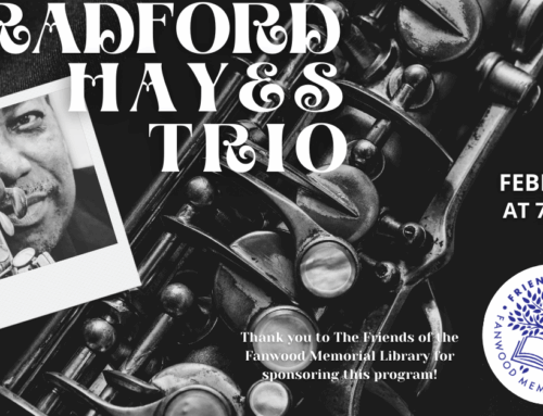 Bradford Hayes Trio to Perform Live at Fanwood Memorial Library Free, All-Ages Jazz Concert on February 5 at 7:00 PM