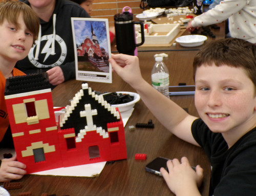Families Take Part in Building Historic Fanwood with LEGOS