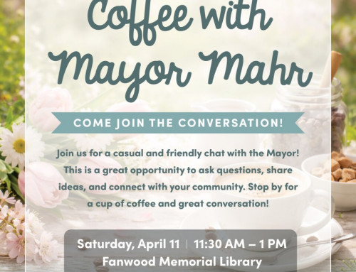 Coffee with Mayor Mahr at the Library April 11